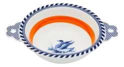 POLSPOTTEN Kom x Rijksmuseum Bird Patterned Orange 17 cm