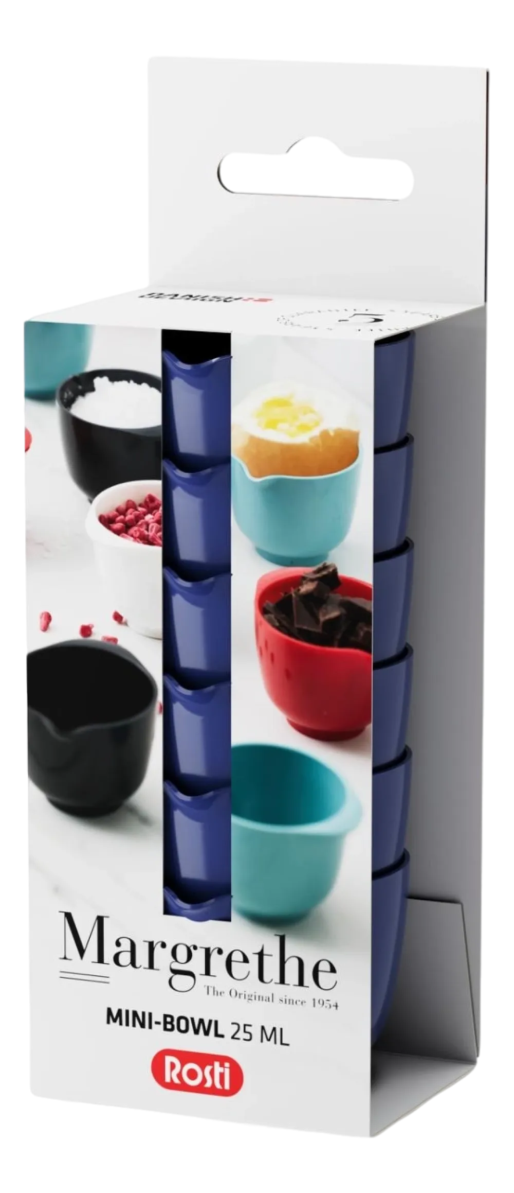 Rosti Kom Margrethe Mini Electric Blue ABS 25 ml (Set van 6) Clearance