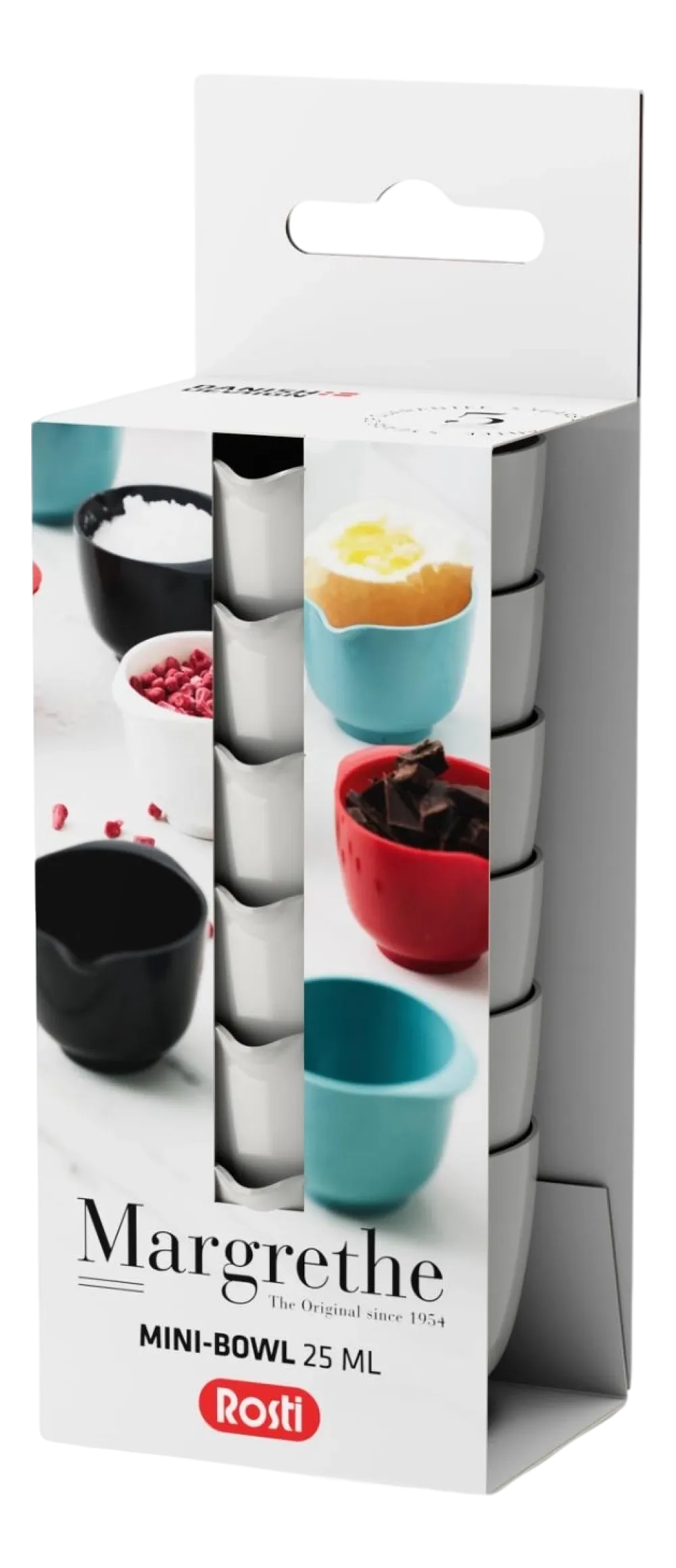 Rosti Kom Margrethe Mini White ABS 25 ml (Set van 6)