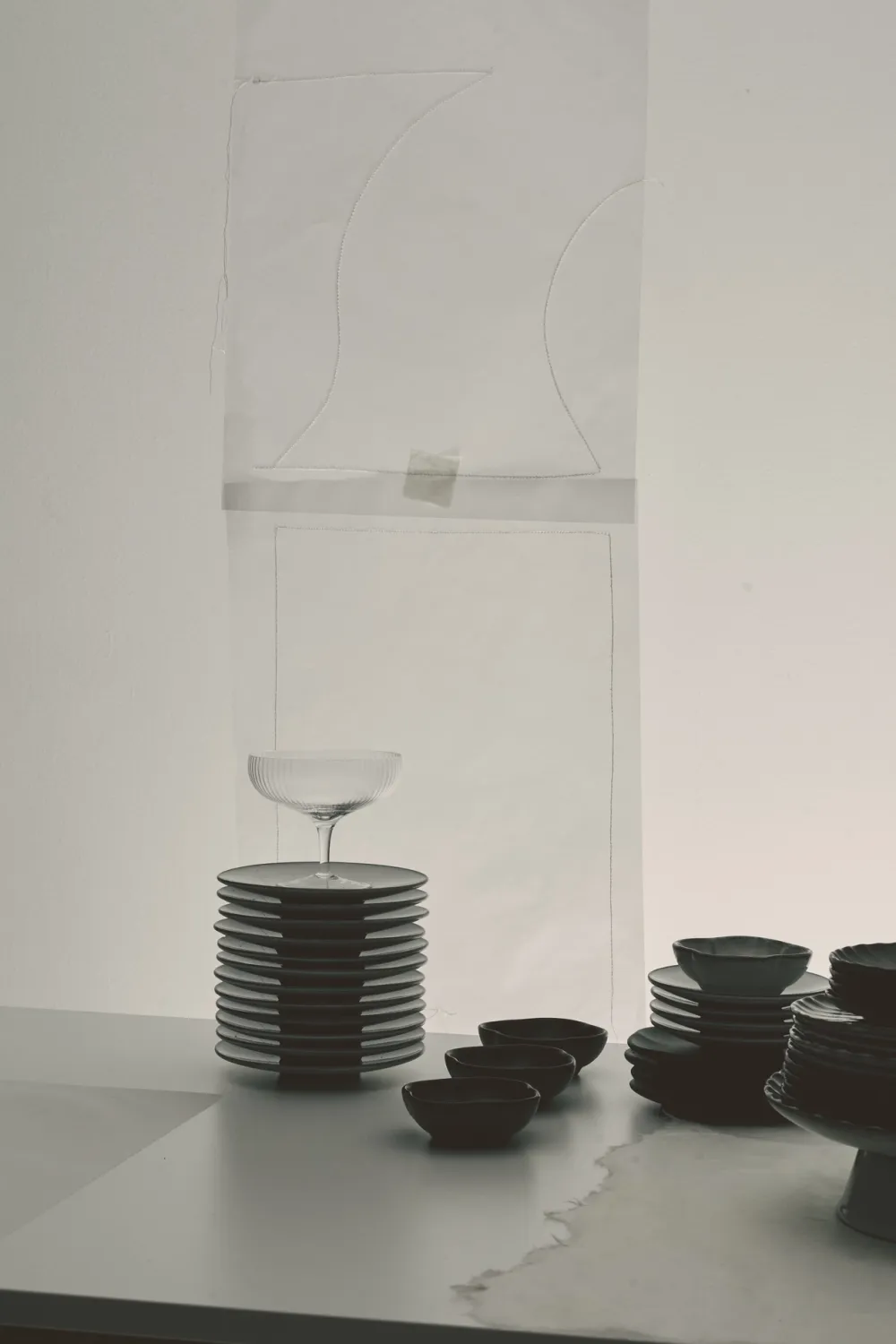 Serax Kom Inku Tableware White S 9 cm Outlet