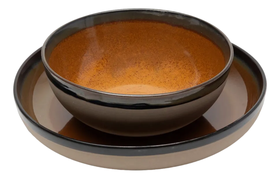 Kom Serax Surface Tableware By Sergio Herman Rusty Brown L 23,5 cm
