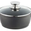 Berndes Kookpan Vario Click Zwart Met Glazen Deksel 20 cm Outlet