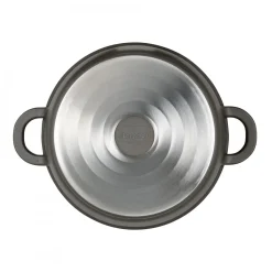 Berndes Kookpan Vario Click Zwart Met Glazen Deksel 20 cm Outlet