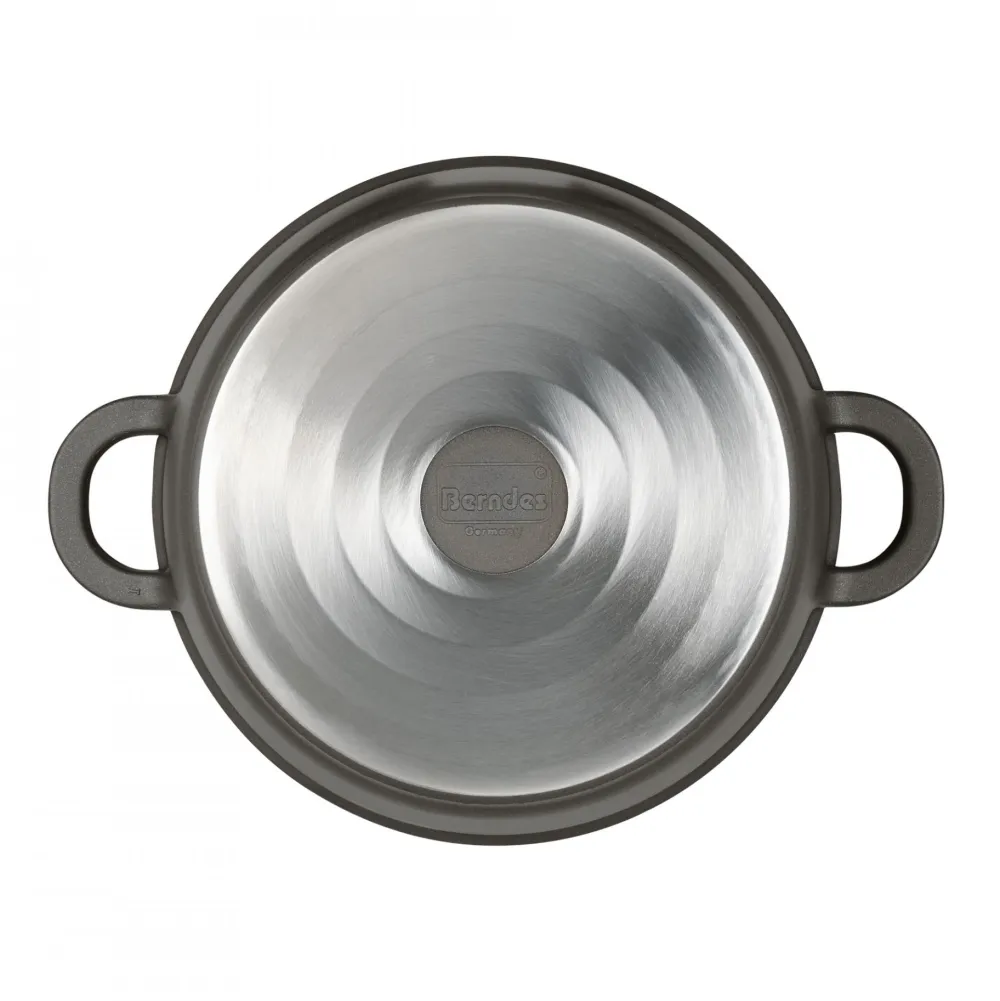 Berndes Kookpan Vario Click Zwart Met Glazen Deksel 20 cm Outlet
