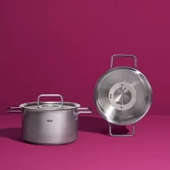 Fissler Kookpan Pure Collection Laag met Glasdeksel Outlet