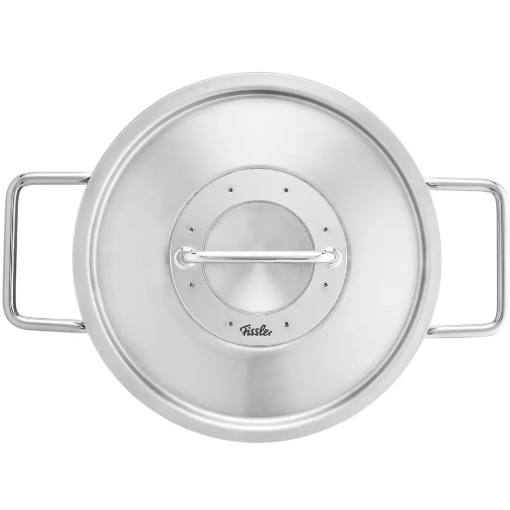 Fissler Kookpan Pure Collection Laag met RVS Deksel 20 cm Best