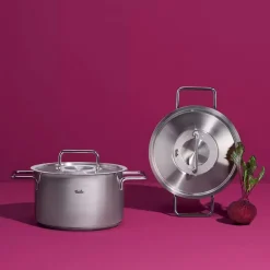 Fissler Kookpan Pure Collection Laag met RVS Deksel 20 cm Best