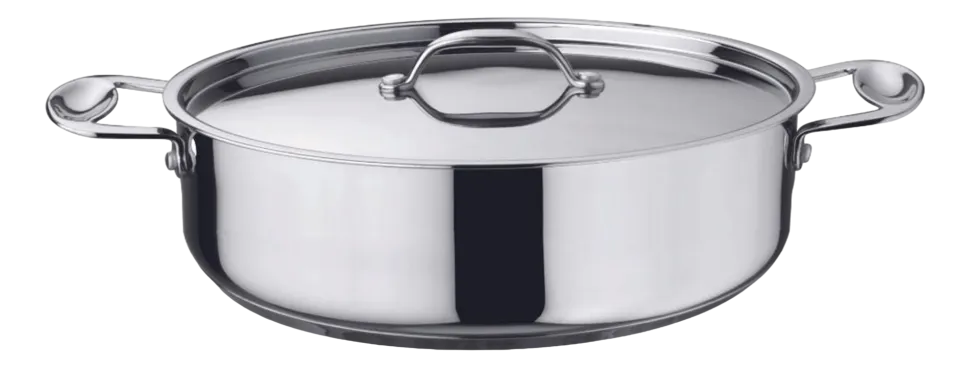Kookpan Mepra Glamour Diamond Zilver 28 cm