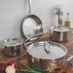 Kookpan Tramontina Grano 3-Laags Zilver 24 cm 5,8 L
