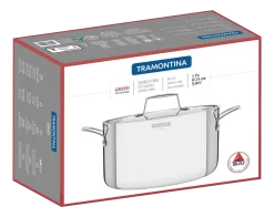Kookpan Tramontina Grano 3-Laags Zilver 24 cm 5,8 L