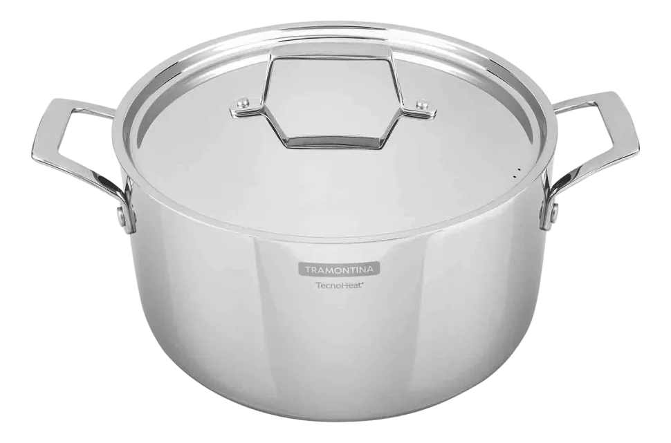 Kookpan Tramontina Grano 3-Laags Zilver 24 cm 5,8 L