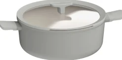 Kookpot BergHOFF Leo Recycled Balance met Deksel Antikleef 28 cm Moonmist Gray