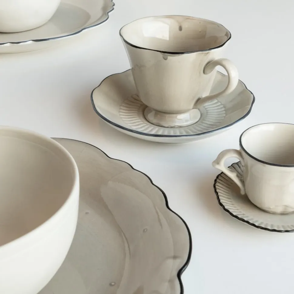 Kop Met Schotel The Table Attic Oyster (140 ml)
