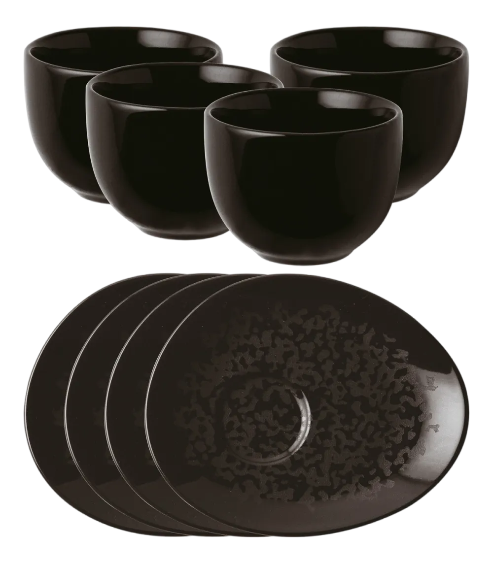 Arthur Krupp Kop & Schotel Porcelain Eclipse Night (4-Delig) New