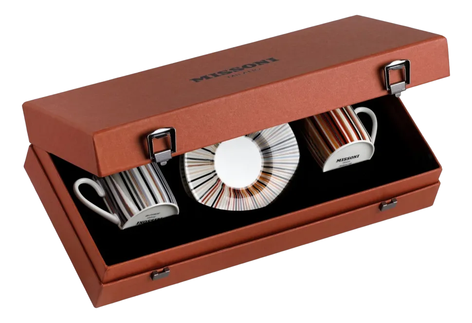 Kop & Schotel Missoni Luxury Gift Box Stripes Jenkins 148 120 ml (Set van 2)