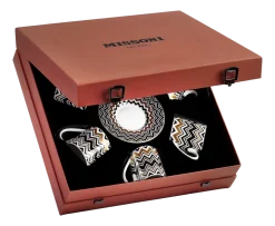 Kop & Schotel Missoni Luxury Gift Box Zig Zag Gold 120 ml (Set van 6)