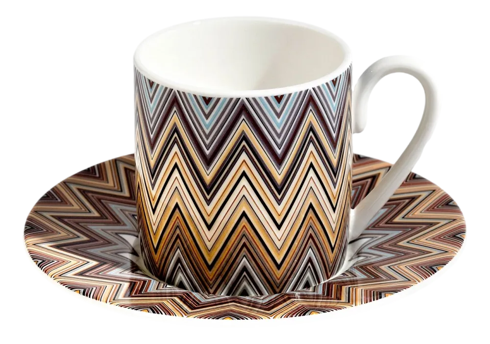 Missoni Kop & Schotel Luxury Gift Box Zig Zag Jarris 148 120 ml (Set van 2) New