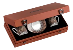 Missoni Kop & Schotel Luxury Gift Box Zig Zag Jarris 148 120 ml (Set van 2) New