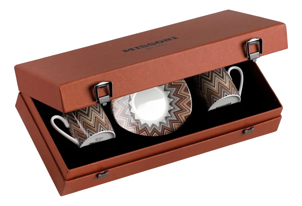 Missoni Kop & Schotel Luxury Gift Box Zig Zag Jarris 148 120 ml (Set van 2) New