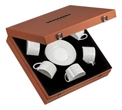 Missoni Kop & Schotel Luxury Gift Box Zig Zag White 220 ml (Set van 6) Online