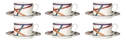 Kop & Schotel Missoni Nastri Multicolor 220 ml (Set van 6)