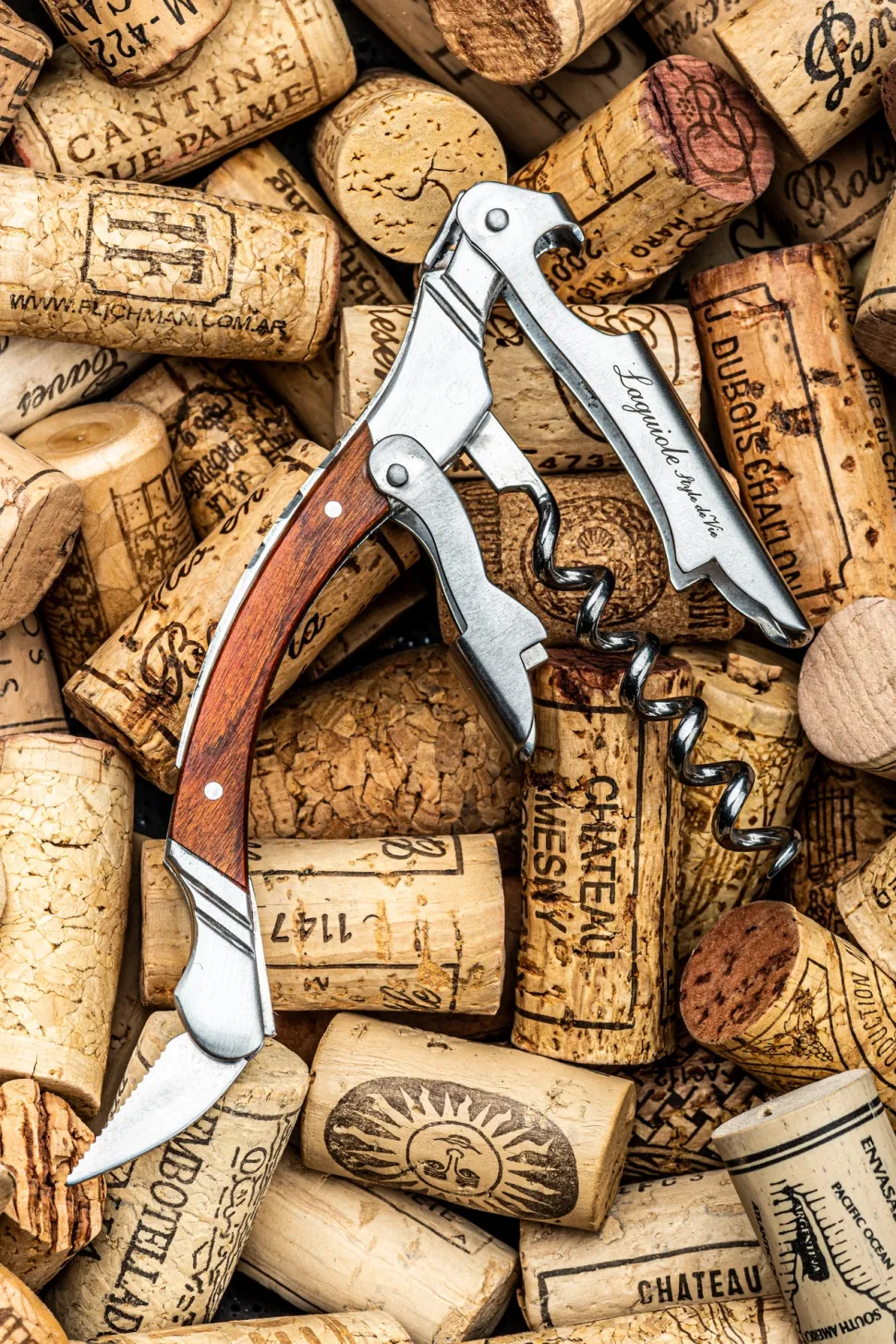 Kurkentrekker Laguiole Style de Vie Luxury Line Rozenhout