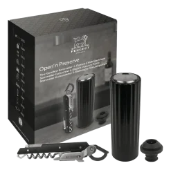 Kurkentrekker & Wijnpomp Peugeot Clavelin Line Preserve Zwart