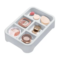 iDesign Lade organizer Eco Tray 5 Vaks Grijs (28,1 x 19,2 x 6,4 cm) Outlet