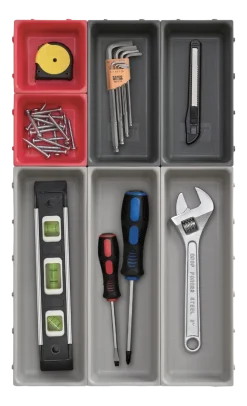 Lade organizer Joseph Joseph Duo Drawer Organiser Set Grijs (7-delig)