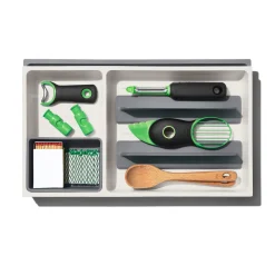 OXO Lade organizer Good Grips , met verdelers Grijs