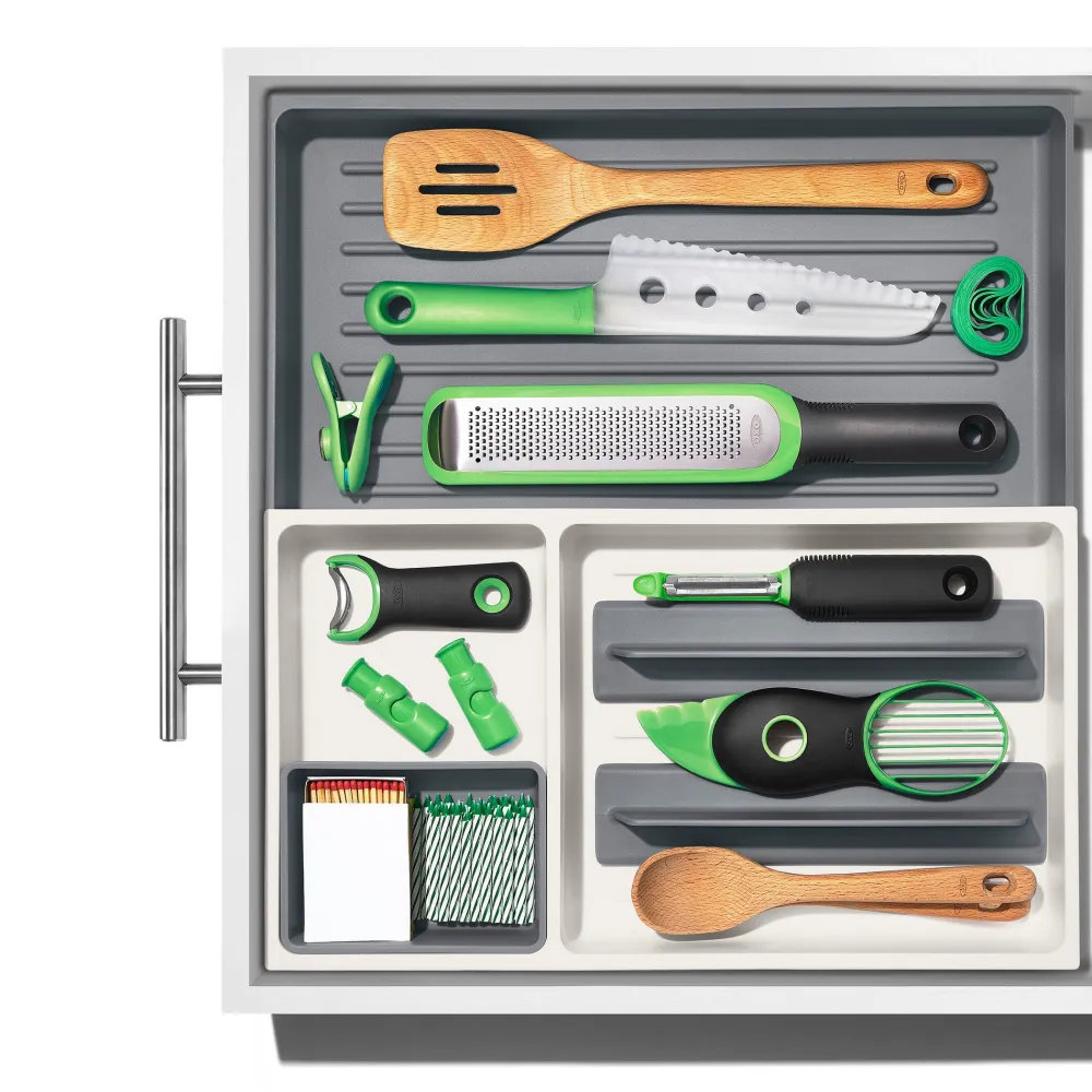 OXO Lade organizer Good Grips , met verdelers Grijs