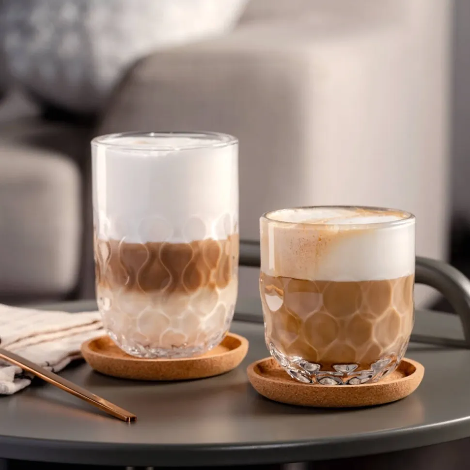 Latte Macchiato Glas Leonardo Gocce 2 390ml (Set van 2)
