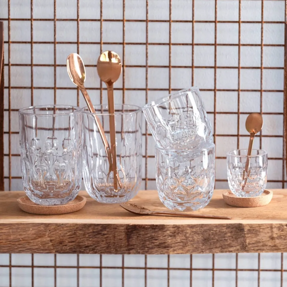 Latte Macchiato Glas Leonardo Gocce 2 390ml (Set van 2)