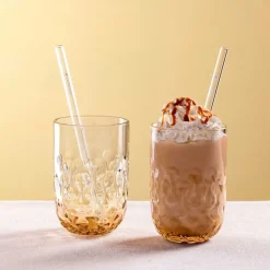 Leonardo Latte Macchiato Glas Gocce Caramel Macchiato 390 ml (Set van 2) Online