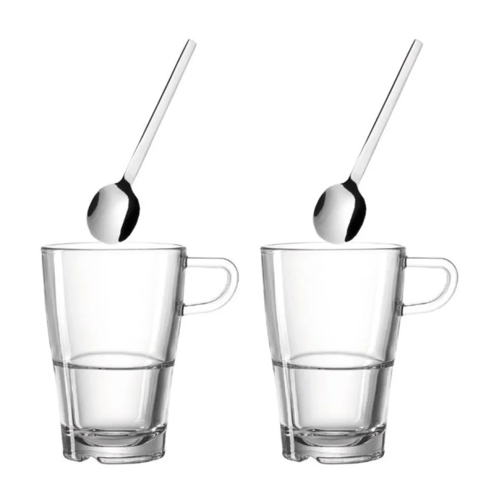 Latte Macchiato Set Leonardo Senso 305 ml (4-delig)