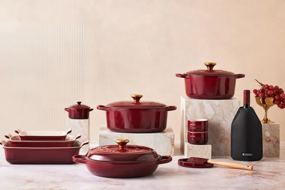 Lepelhouder Le Creuset Ovaal Garnet