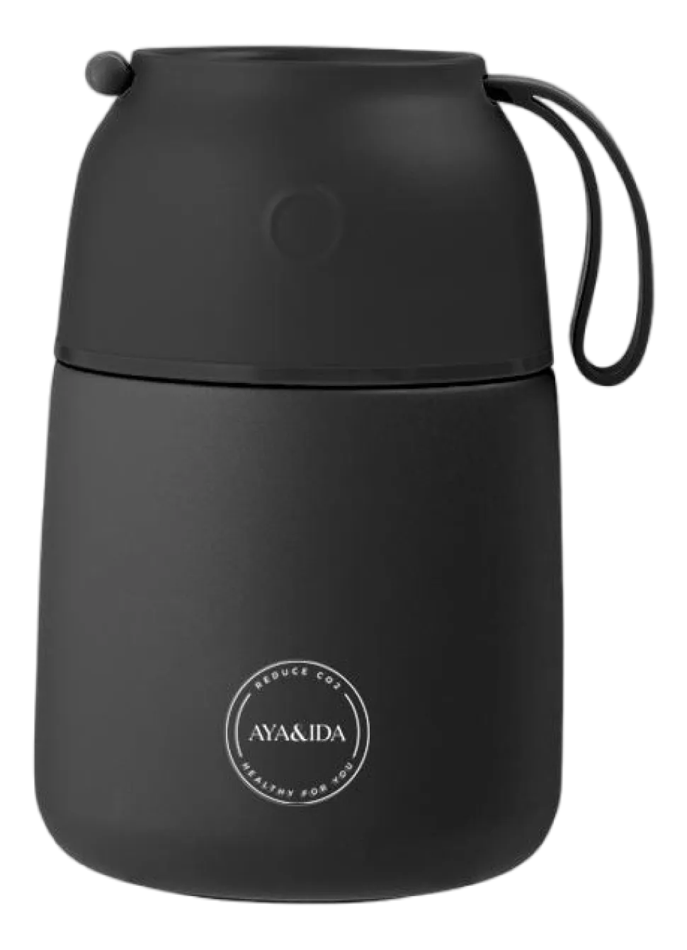 Lunchbox AYA&IDA Foodie Matte Black 500 ml