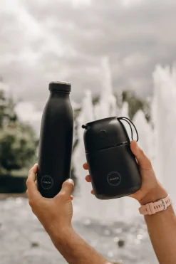 Lunchbox AYA&IDA Foodie Matte Black 500 ml