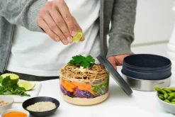 Lunchbox Black+Blum Glass Lunch Bowl Grijs 14 cm