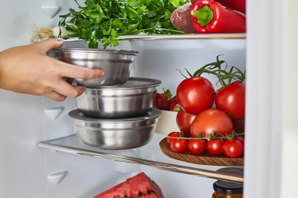 Lunchbox Black+Blum Meal Prep Food Bowl Large Grijs/Rood