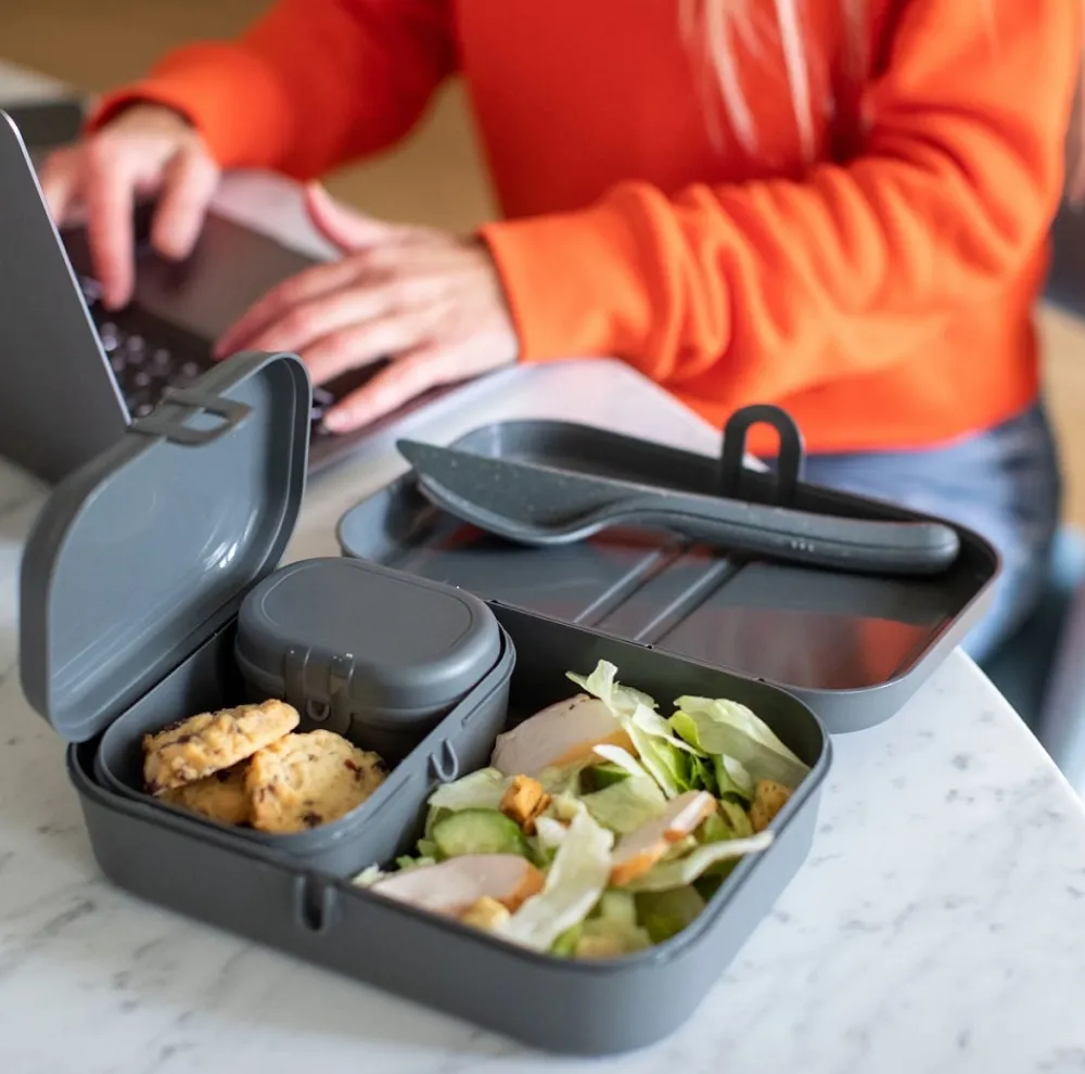 Koziol Lunchbox Bio-Circulair Pascal Ready Nature Ash Grey (6-Delig) Hot