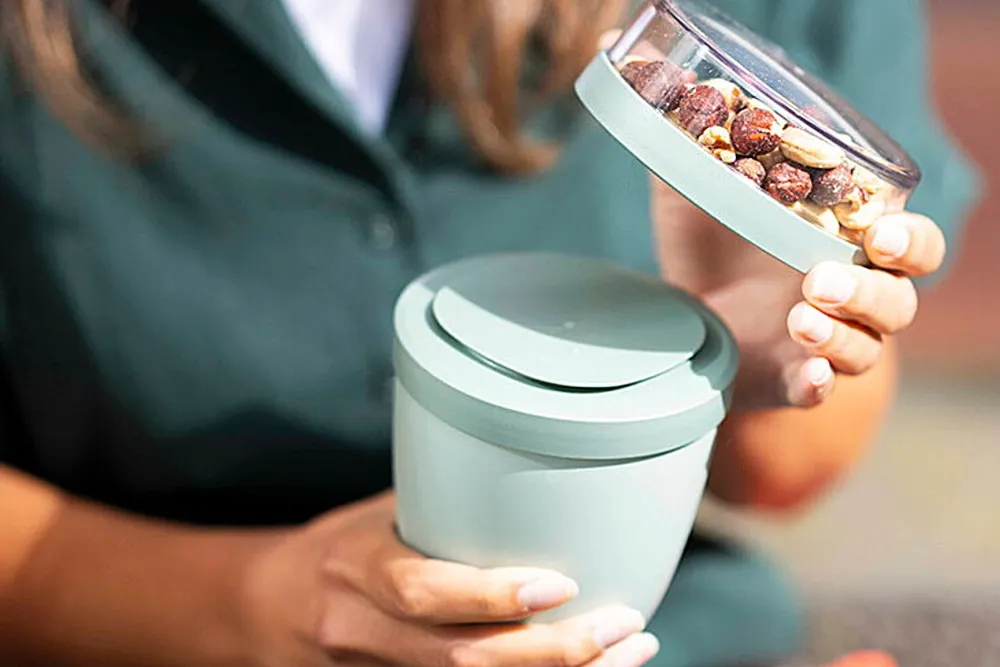 Mepal Lunchbox On The Go Ellipse Mini Nordic Black 300 ml + 120 ml Clearance
