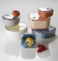 Omada Lunchbox Pull Box Rond Beige 1,8L Clearance