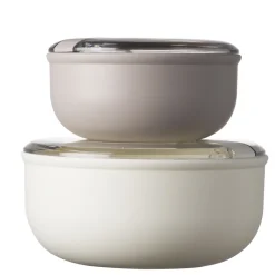Lunchbox Omada Pull Box Rond Grijs (2-Delig)