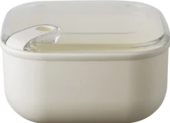 Lunchbox Omada Pull Box Vierkant Beige 2L