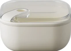 Lunchbox Omada Pull Box Vierkant Beige 1L