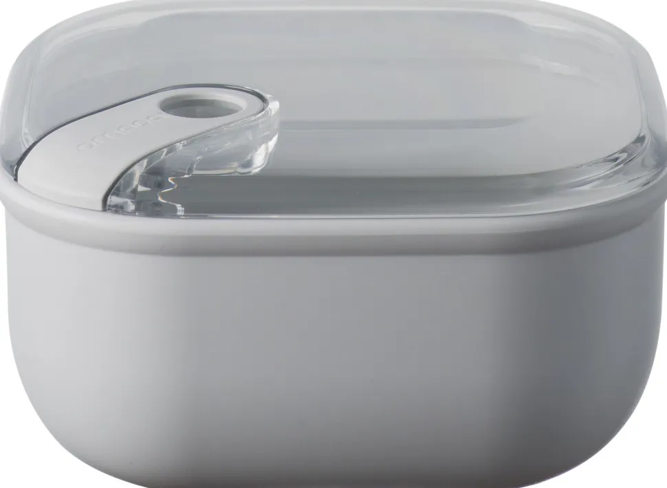 Lunchbox Omada Pull Box Vierkant Grijs 1L