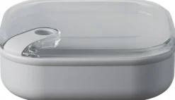 Lunchbox Omada Pull Box Vierkant Laag Grijs 1L