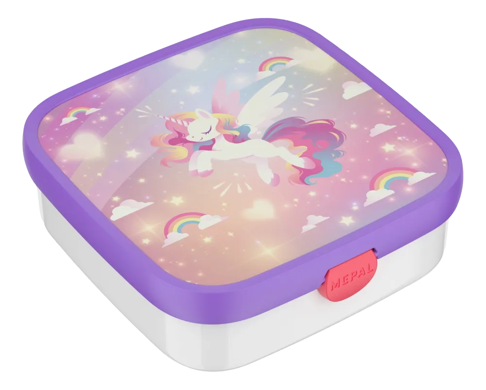 Mepal Lunchbox voor Kinderen Bento Campus Groot Unicorn Glow 1300 ml Best
