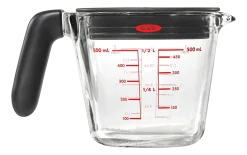 Maatkan met deksel OXO Good Grips 500 ml Transparant